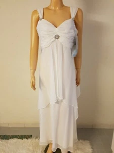 Neu Heine modernes Brautkleid Abendkleid weiß Kurzgröße 20 - Bild 1 von 11