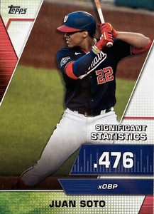 Juan Soto 2021 Topps Series 2 Significant Statistics Insert #SS-7 Nationals