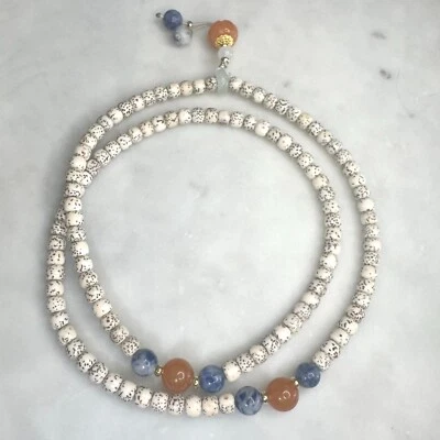 Star Moon Bodhi Beads Bracelet 6mm South Red Lapis Lazuli Jade Chinese Style Jew - image 1 of 4