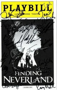Finding Neverland signed handsigniert Cast Playbill - Bild 1 von 2
