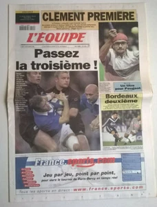 L'EQUIPE N°16.959 du 13/11/2000 - All Blacks-France 26-39 /Clément 1ère/ Bordx 2 - Foto 1 di 11