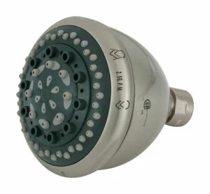 Whedon FP78C Rainbo Massage Showerhead Brushed Nickel, 7 | 2-1/2 gpm - Picture 1 of 6