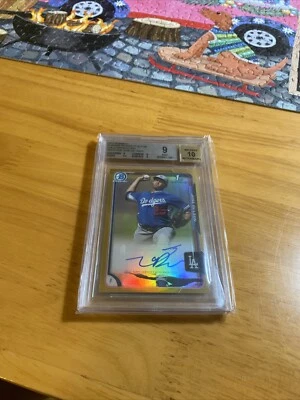 Jose De Leon 2015 Bowman cromo refractor dorado #/50 BGS 9/10 automático Foto 1 de 2