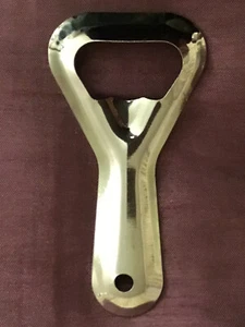 Bottle opener(chromed mild steel),85mm x 44mm x5mm) - Picture 1 of 2