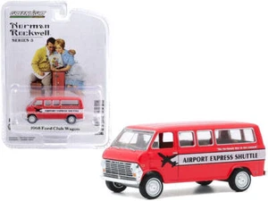 1968 Ford Club Wagon Bus "Airport Express Shuttle" Red with White Stripe "Norman - Picture 1 of 1
