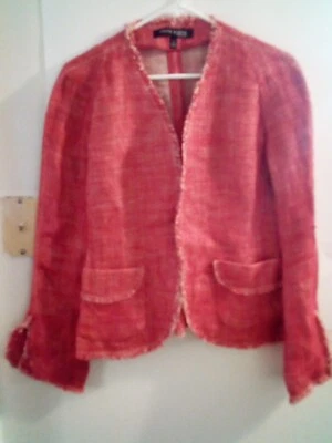 Hermosa chaqueta roja Anne Klein talla 8 Foto 1 de 4