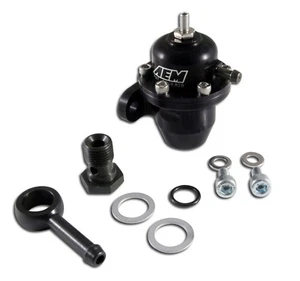 AEM FUEL PRESSURE REGULATOR FPR 25-303BK - H22 H23 92-01 Prelude 88-91 Civic   - Picture 1 of 1