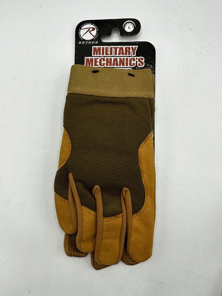 Rothco 4435 Military Mechanics Gloves - Coyote Brown - Image 1 of 4