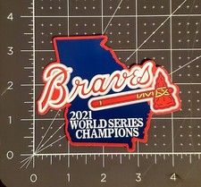 2021 Atlanta Braves World Series Champions State Vinyl Sticker 4.25"x3.5"