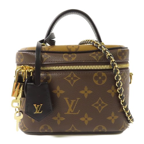 LOUIS VUITTON（LV） Borsa a tracolla Louis Vuitton LV GHW Vanity PM 2 vie M45165 monogramma retro marrone