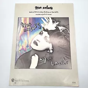 True Colors by Cyndy Lauper 1986 Sheet Music - Picture 1 of 4