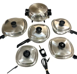 Aristo Craft 18/8 Stainless Steel Multi-Ply 12 Total Pieces Cookware USA Vtg McM - Picture 1 of 7