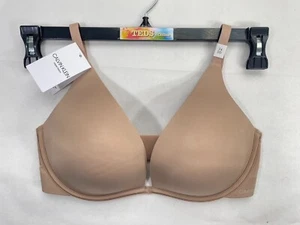 NWOT Calvin Klein 34DD Liquid Touch Lightly Lined Plunge Bra QF5913 Cedar $48 - Picture 1 of 8