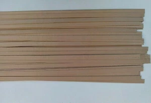 30 Holzleisten Linde 1000 x 10 x 0,6 mm - Picture 1 of 1