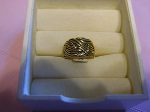 Lia Sophia Gold Colored Weave Ring "Captiva" Size 11 NWT - Picture 1 of 1