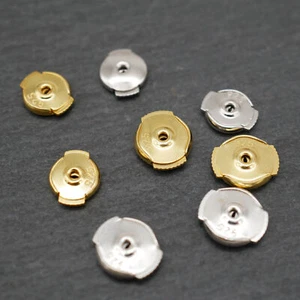 925 Sterling Silver Locking Earring Backs Earring Backs For Posts Studs A4395 - Picture 1 of 29