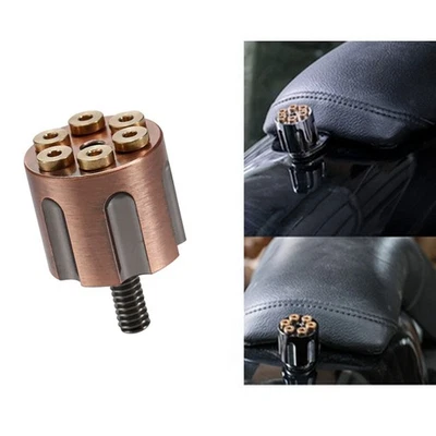 Copper Billet Rear Fender Seat Bolt Aluminum For Harley Dyna Road King Softail Foto 1 de 4