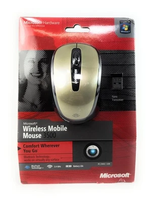 Microsoft Wireless Mobile Mouse 3500 with Blue Track Technology - Image 1 of 4