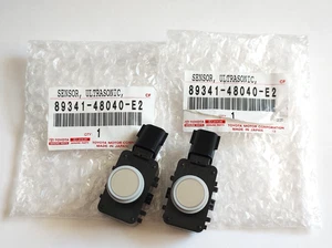 89341-48040-E2 Toyota Lexus Sensor de Estacionamiento Ultrasónico 4X1 Rubio OEM Juego de 2 - Imagen 1 de 14