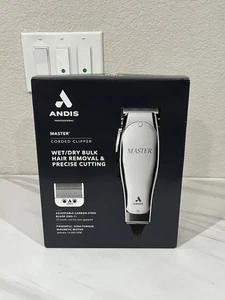 Andis 01815 Professional Master Adjustable Blade Hair Clipper, Silver - Picture 1 of 7