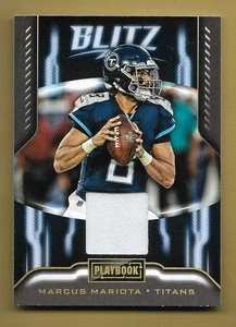 MARCUS MARIOTA 2018 PANINI PLAYBOOK GAME USED JERSEY RELIC CARD #19 NFL STAR! - Bild 1 von 2