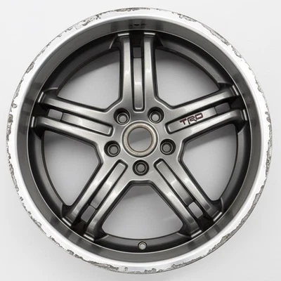 “Rough Around The Edges” 19" Scion Xb Wheel Rim OEM 69552 Machined Grey - Image 1 of 4