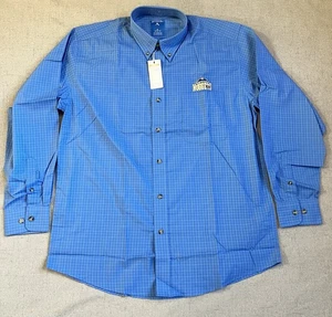 Denver Nuggets Button Down Shirt Men’s Medium Antigua Embroidered Logo New - Picture 1 of 3