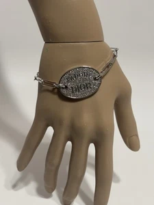 Vintage Christian Dior by John Galliano Silber J’adore Logo Armband - Bild 1 von 8