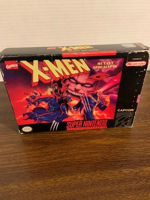 X-Men Mutant Apocalypse Super Nintendo SNES Missing manual,TESTED  - Image 1 of 4