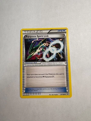 Rayquaza Spirit Link - 87/108 - Pokemon Roaring Skies XY Rare LP - Image 1 of 2