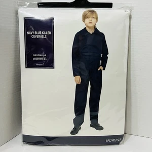 Mono asesino azul marino disfraz infantil talla pequeña 4-6 KBW - Imagen 1 de 4