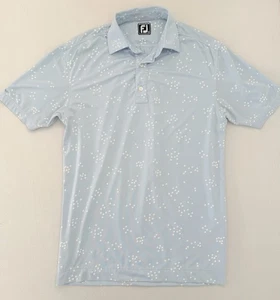Camisa de golf FootJoy polo estampado de bandadas de pájaros manga logotipo grande azul cielo talla S - Imagen 1 de 4