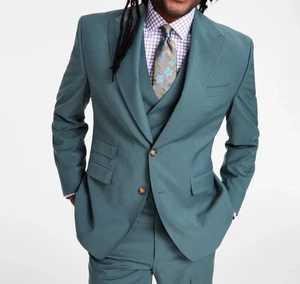 Nueva Chaqueta Traje Para Hombre Colección Tayion Calce Clásico Verde Talla 40S ACON1RTZ0066 - Imagen 1 de 5