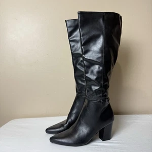 Botas hasta la rodilla Stratford negras de imitación de cuero para mujer de LifeStride. Talla 9,5 M - Imagen 1 de 14