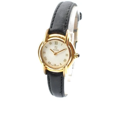 Relógio de quartzo feminino Fendi 300L branco couro - Imagem 1 de 4