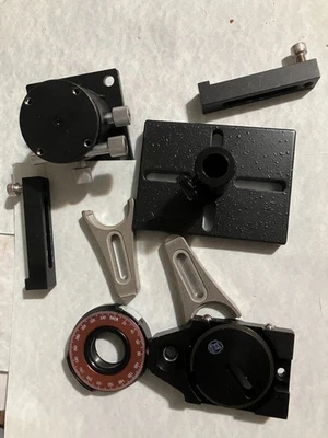 lote de 8 soportes ópticos Newport Ophir Melles Griot Base Post Abrazadera Grado rueda Foto 1 de 4