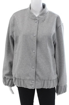 Женская куртка на пуговицах Endless Rose с длинными рукавами серая шерсть размер средний - Изображение 1 из 4