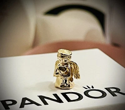 Authentic Pandora 14k Gold “ANGEL OF LOVE” NEW-RETIRED-RARE 759143C00 - Image 1 of 4