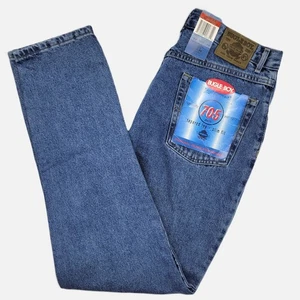 Bugle Boy Jeans Damen 12 Blau Denim Vintage 90er Rigid 100% Baumwolle High Rise - Bild 1 von 13