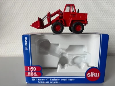Kramer Radlader 411 in rot  SIKU #3563  1:50  OVP - Bild 1 von 4