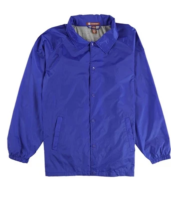 Harriton Mens Basic Raincoat, Blue, X-Large - Image 1 of 2