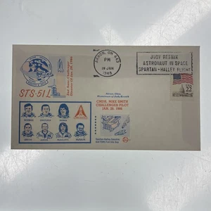 ORIGINAL NASA Envelope Stamp First Cover Ephemera 1988 Resnik Spartan Halley - Bild 1 von 3