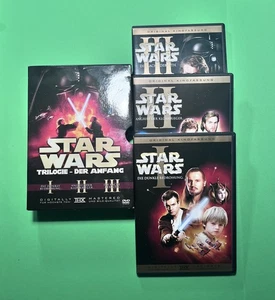 STAR WARS TRILOGY - BOX - DER ANFANG - EPISODE I, II, III - DVD, TOP ZUSTAND - Bild 1 von 3