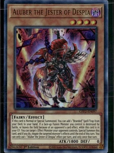 Yu-Gi-Oh! Aluber el Bufón de Despia GFP2-EN097 Ultra Raro 1ª Edición Casi Nuevo - Imagen 1 de 1
