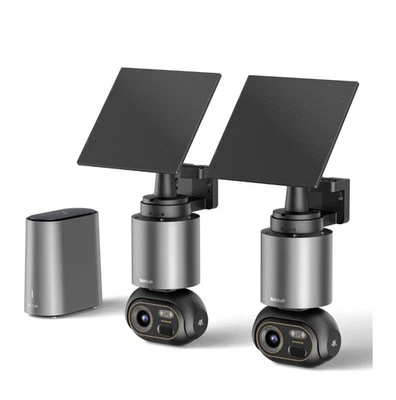 Solar Outdoor8MP Cameras Surveillance Exterieur, 2-Cam Kit,4K Color Night Vision - Image 1 of 4