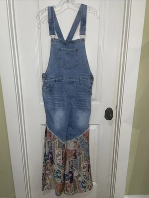 Mono boho hippie pierna ancha vaquero azul caballete Los Angeles talla mediana Foto 1 de 4