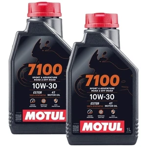 2 LITRO OLIO MOTORE MOTUL 7100 10W30 4T MA2 100% SINTETICO MOTO SCOOTER 4 TEMPI - Foto 1 di 2