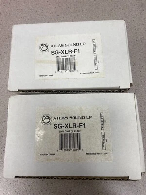 LOTE DE 2 ATLAS SOUND LP SG-XLR-F1 Foto 1 de 2
