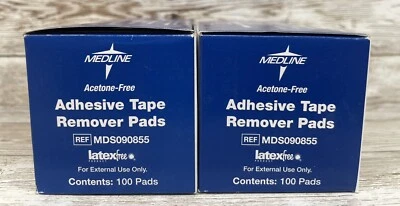 MEDLINE MDS090855 Almohadillas Removedoras de Cinta Adhesiva - 200PADS Lote de 2 Foto 1 de 4