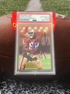 John Taylor Authentic Trading Card PSA/DNA Certified AUTO San Francisco 49ers - Picture 1 of 2